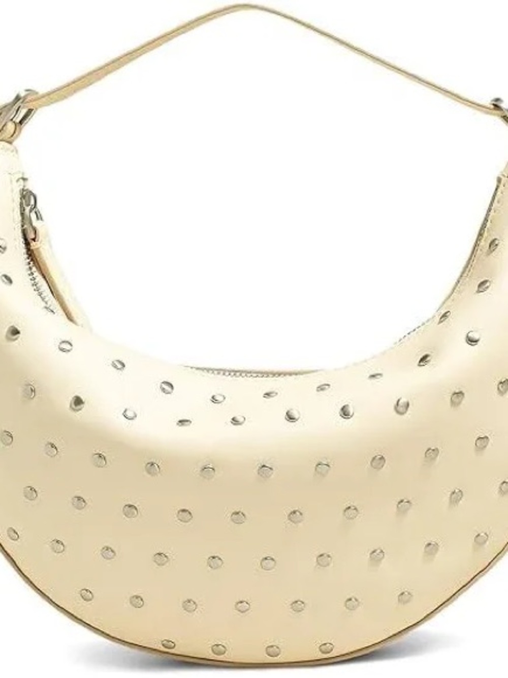 Madewell Ivory Studded Crescent Shoulder Bag - Picture 3 of 9